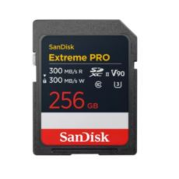256GB Extreme Pro SDXC UHS-II V90 300MB/s SD Card resmi